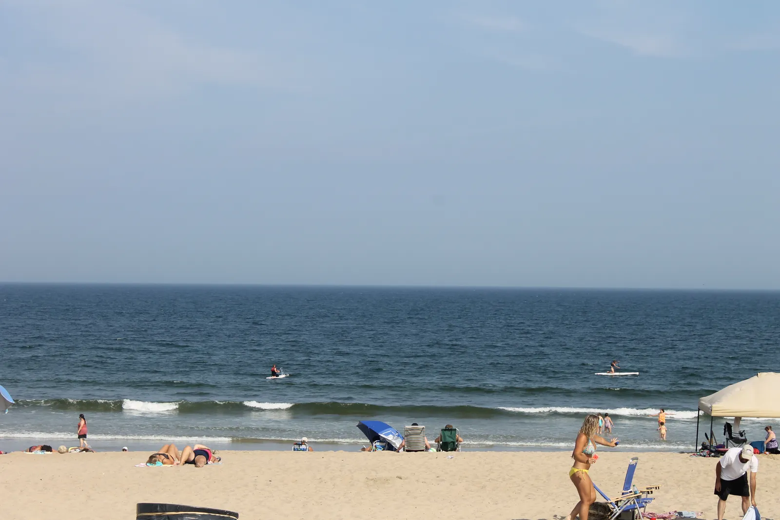Old Orchard Beach looking toward the boardwalk and downtown