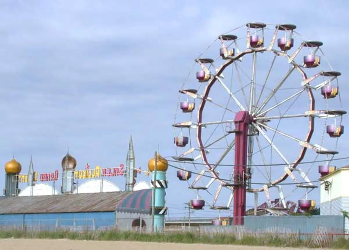 Palace Playland ferris wheel on the Old Orchard Beach boardwalk