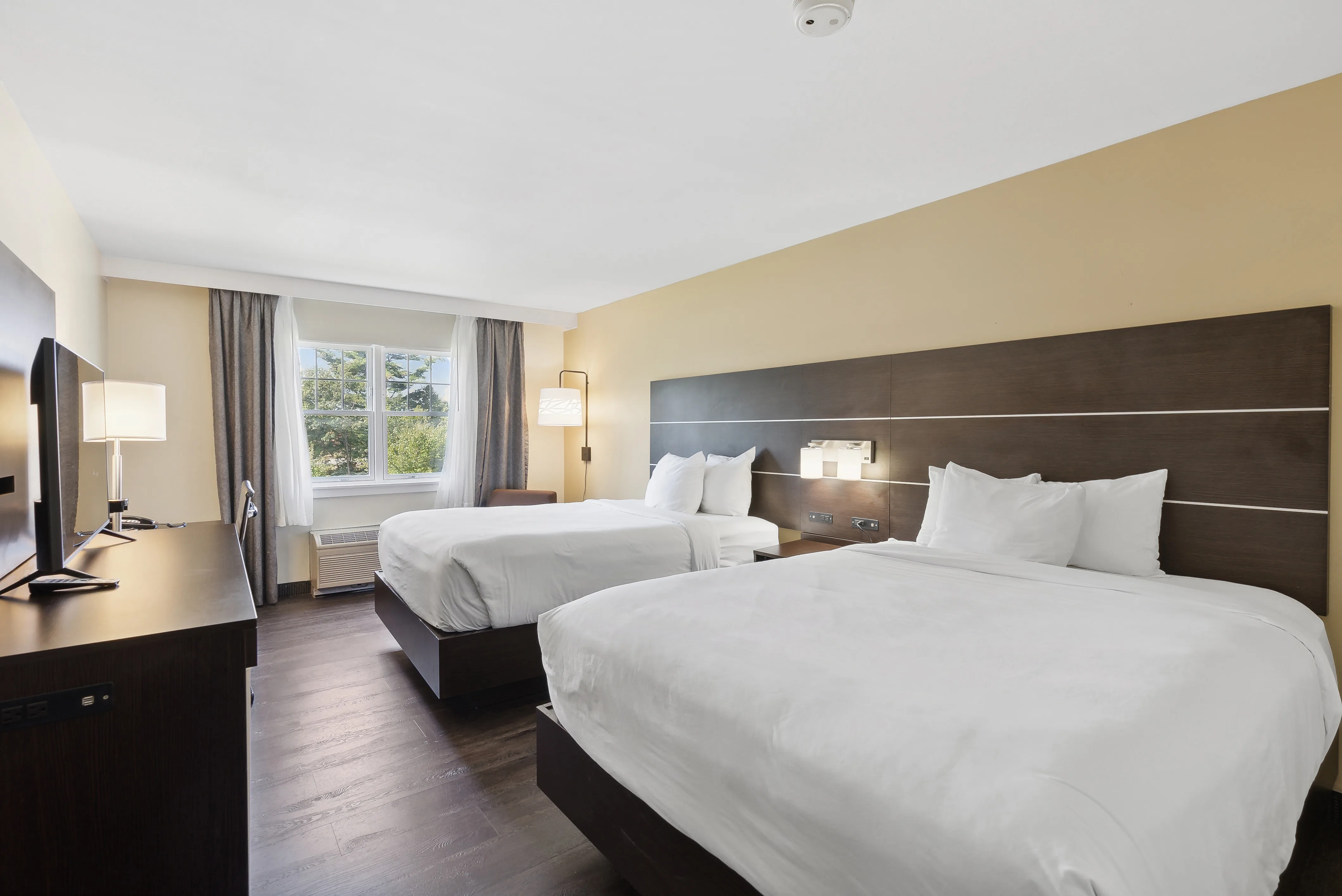 Two queen room at Saco Bay Hotel